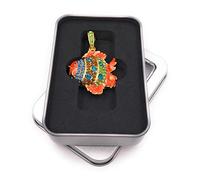 Onwomania Poissons d'aquarium en métal Clé USB dans Une boîte Cadeau 16 Go USB 2.0