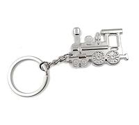 Onwomania Porte Clé Serrure Locomotive Train Métal Argenté