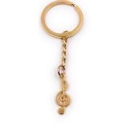 Onwomania Porte-clefs Doré Note de musique Pendentif métal Charm