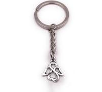 Onwomania Porte-clés ange creux être céleste sacré argent pendentif Keychain