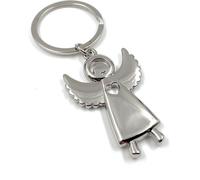 Onwomania - Porte-clés "Ange Cœur creux" - Porte-bonheur en métal idéal comme cadeau par ex. pour le meilleur ami, la meilleure amie, maman
