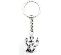 Onwomania Porte-clés Ange gardien Ange Argent Métal Pendentif Charm