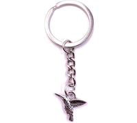 Onwomania Porte-clés argent métal colibri oiseau volant aigle