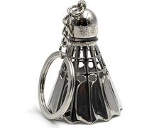 Onwomania Porte-clés badminton badminton sport jeu de balle métal pendentif breloque