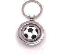 Onwomania Porte-clés ballon de foot mobile équipe argent pendentif Keychain