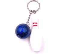 Onwomania Porte-clés Bowling Pin Kugel Set Bleu Vert Rose Pendentif Keychain