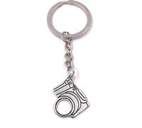 Onwomania Porte-clés Caméra avec trou Cam Pendentif métal Charm