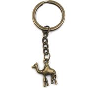 Onwomania Porte-clés Chameau Bronze Steppe Animal Métal Charm