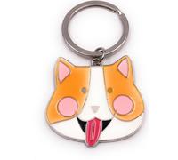Onwomania Porte-clés chat chat langue sortie coquine douce argent pendentif Keychain