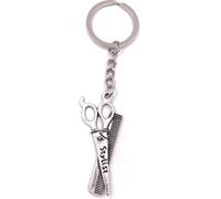 Onwomania Porte-clés ciseaux avec peigne Coiffeur Métal Pendentif Charm