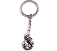 Onwomania Porte-clés coquille d'escargot Escargot animal maison argent métal pendentif Charm