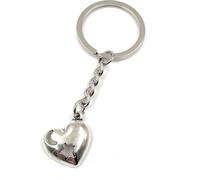 Onwomania Porte-clés - "Cœur Etoile Lune" - Porte-bonheur en métal idéal comme cadeau par ex. pour le meilleur ami, la meilleure amie, maman