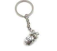 Onwomania Porte-clés - "Cœur Organe Anatomie" - Porte-bonheur en métal idéal comme cadeau par ex. pour le meilleur ami, la meilleure amie, maman