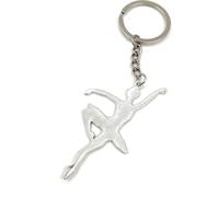 Onwomania Porte-clés - "Danseuse de ballet Ballerine" - Porte-bonheur en métal idéal comme cadeau par ex. pour le meilleur ami, la meilleure amie, maman