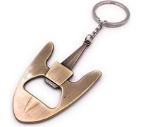 Onwomania Porte-clés décapsuleur Outil bouchon couronne bronze Pendentif Keychain