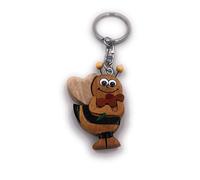 Onwomania Porte-clés en bois Abeille Bourdon Guêpe avec un arc Charmant pendentif