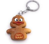 Onwomania Porte-clés en bois canard mignon canard animal aquatique oiseau pendentif animal Charm