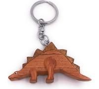 Onwomania Porte-clés en bois Dino Dinosaure Agricole Préhistoire Pendentif Charm