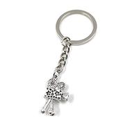 Onwomania Porte-clés en métal porte-bonheur avec appareil photo de film et cinéma dans une boîte cadeau en aluminium, idéal pour offrir, argenté, taille unique