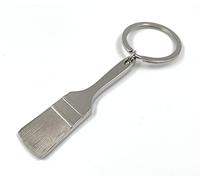 Onwomania Porte-clés en métal porte-bonheur avec pinceau peintre dans une boîte cadeau en aluminium, idéal pour offrir, argenté, taille unique