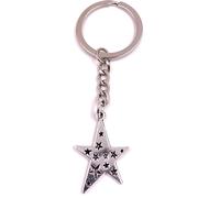 Onwomania Porte-clés étoile avec étoiles argent Pendentif métal Charm