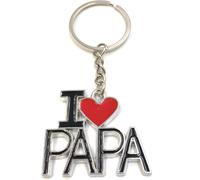 Onwomania Porte-clés Fête des pères Tout bon papa I love dad Pendentif métal Charm