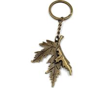 Onwomania Porte-clés - "Feuille d'arbre érable" - Porte-bonheur en métal idéal comme cadeau par ex. pour le meilleur ami, la meilleure amie, maman