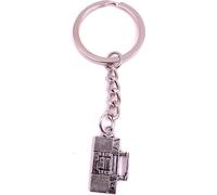 Onwomania Porte-clés Ghettoblaster Radio Musique Argent Métal Pendentif Charm