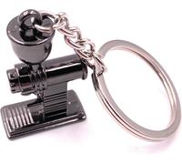 Onwomania Porte-clés Hachoir à viande Machine de cuisine Viande Noir Pendentif Keychain