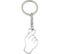 Onwomania Porte-clés - "Hand Finger Schnipsen" - Porte-bonheur en métal idéal comme cadeau par ex. pour le meilleur ami, la meilleure amie, maman