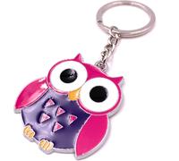 Onwomania Porte-clés Hibou mignon Coloré Animal Violet Porte-clés