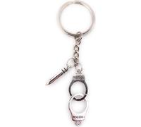 Onwomania Porte-clés Keychain Argent Métal Rapide à Main avec Cartouche Gangsta Crime