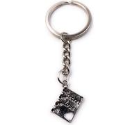Onwomania Porte-clés Keychain Argent Métal Secret Love Journal Livre Pendentif
