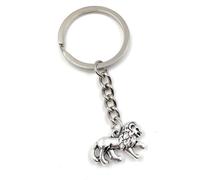 Onwomania Porte-clés - "Lion Prédateur Désert" - Porte-bonheur en métal idéal comme cadeau par ex. pour le meilleur ami, la meilleure amie, maman