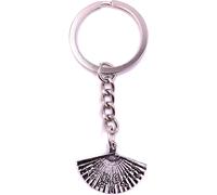 Onwomania Porte-clés Métal argenté Hibou Éventail Air Chaleur avec motif Chine