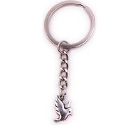 Onwomania Porte-clés Moineau Colombe Oiseau Argent Métal Pendentif Charm