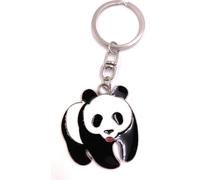 Onwomania Porte-clés Panda Ours sweet gehend Metall Charm