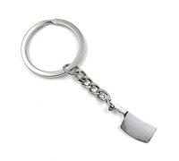 Onwomania Porte-clés Porte-clés Couteau en métal argenté Boucherie Viande Boucherie