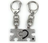 Onwomania Porte-clés - Puzzle Cœur Amour - Porte-bonheur idéal comme cadeau