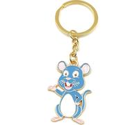 Onwomania Porte-clés - "Rat Souris Animal de compagnie" - Porte-bonheur en métal idéal comme cadeau par ex. pour le meilleur ami, la meilleure amie, maman