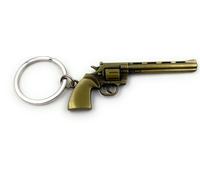 Onwomania Porte-clés - Revolver Pistolet Colt - Porte-bonheur idéal comme cadeau