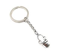 Onwomania Porte-clés Seau Eau Brunner Pendentif En Métal Argenté Charm