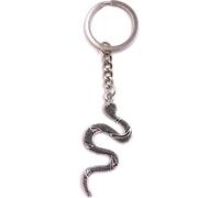 Onwomania Porte-clés Serpent à pois Argent Métal Charm