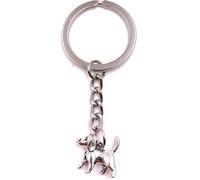 Onwomania Porte-clés Teckel heureux de remuer la queue Pendentif métal Charm