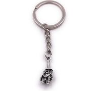 Onwomania Porte-clés troll nain créature mythique conte de fées argent pendentif Keychain