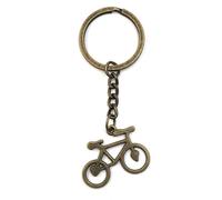 Onwomania Porte-clés Vélo avec Cœur Cicatrices Bronze Métal Charm