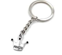 Onwomania Princesse Couronne Porte-clés métal porte-bonheur en boîte cadeau alu, idéal pour offrir en cadeau