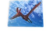 Onwomania Pteranodon Dinosaure volant 9x7cm Carte magnétique 3D Aimant pour réfrigérateur Aimant pour cahier multicolore