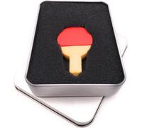 Onwomania Raquette de ping-pong Sport en rouge Clé USB en boîte cadeau alu 8 Go USB 2.0