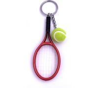 Onwomania Raquette de tennis avec balle Sport Porte-clés métal